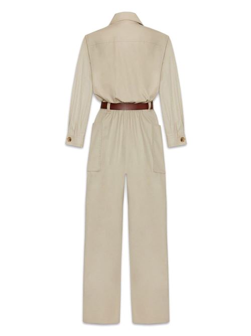 Twill jumpsuit with belt SAINT LAURENT | 785813Y9I229610